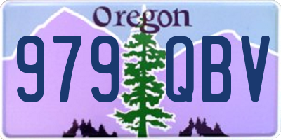 OR license plate 979QBV