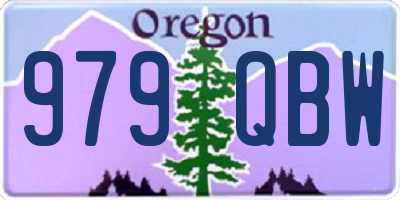 OR license plate 979QBW
