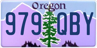 OR license plate 979QBY