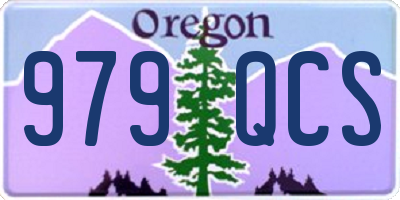 OR license plate 979QCS