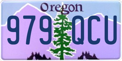 OR license plate 979QCU