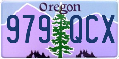 OR license plate 979QCX