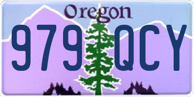 OR license plate 979QCY