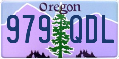 OR license plate 979QDL