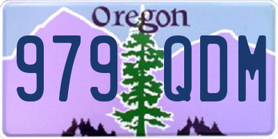 OR license plate 979QDM