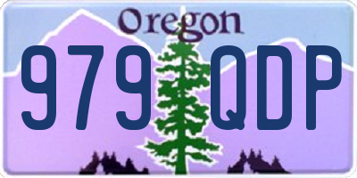 OR license plate 979QDP