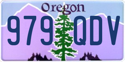 OR license plate 979QDV