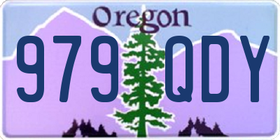 OR license plate 979QDY