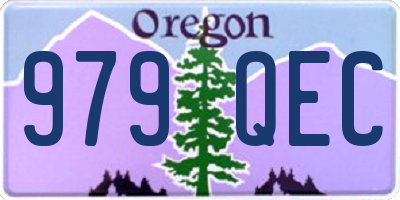 OR license plate 979QEC