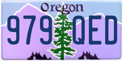 OR license plate 979QED