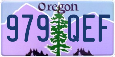 OR license plate 979QEF
