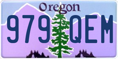 OR license plate 979QEM