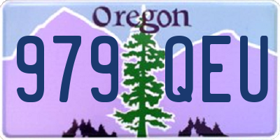 OR license plate 979QEU