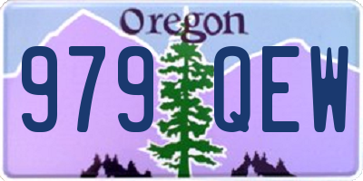 OR license plate 979QEW