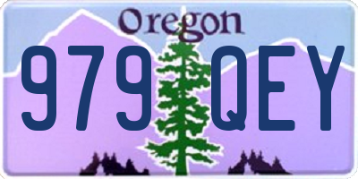 OR license plate 979QEY