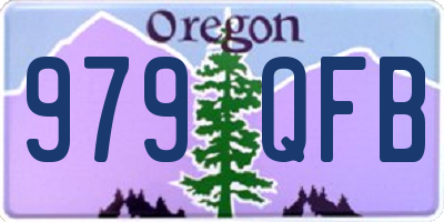OR license plate 979QFB
