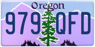 OR license plate 979QFD