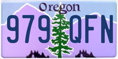 OR license plate 979QFN