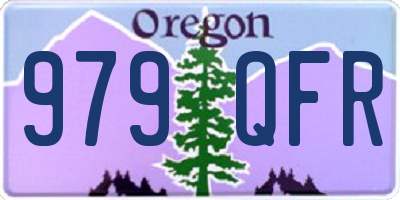 OR license plate 979QFR