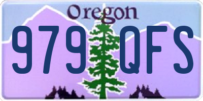 OR license plate 979QFS