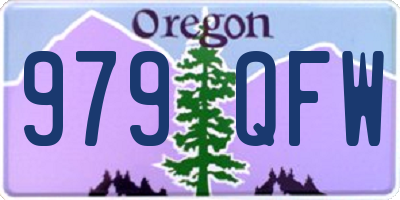 OR license plate 979QFW