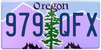 OR license plate 979QFX