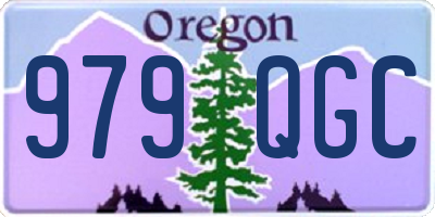 OR license plate 979QGC