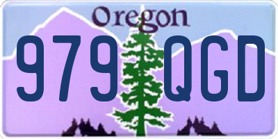 OR license plate 979QGD