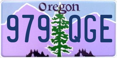 OR license plate 979QGE