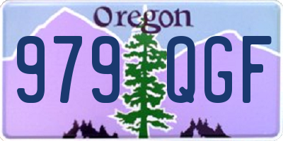OR license plate 979QGF