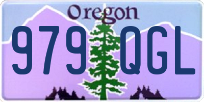 OR license plate 979QGL