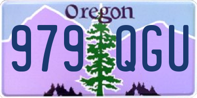 OR license plate 979QGU
