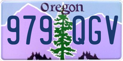OR license plate 979QGV