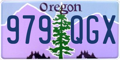 OR license plate 979QGX