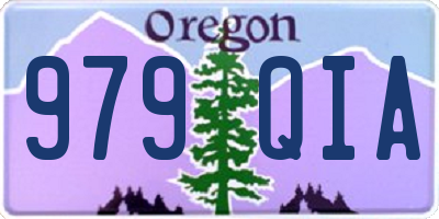 OR license plate 979QIA