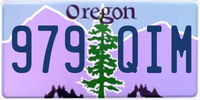 OR license plate 979QIM
