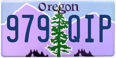OR license plate 979QIP
