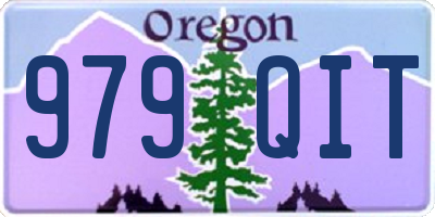 OR license plate 979QIT