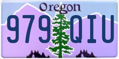 OR license plate 979QIU