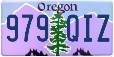 OR license plate 979QIZ