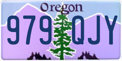 OR license plate 979QJY