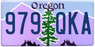 OR license plate 979QKA