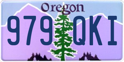 OR license plate 979QKI