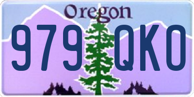OR license plate 979QKO