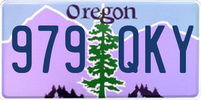 OR license plate 979QKY