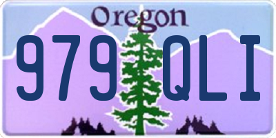 OR license plate 979QLI
