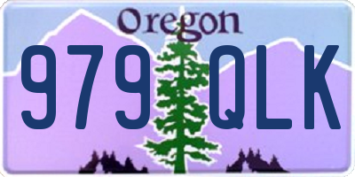 OR license plate 979QLK