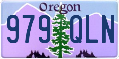 OR license plate 979QLN