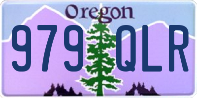OR license plate 979QLR