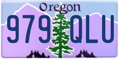 OR license plate 979QLU